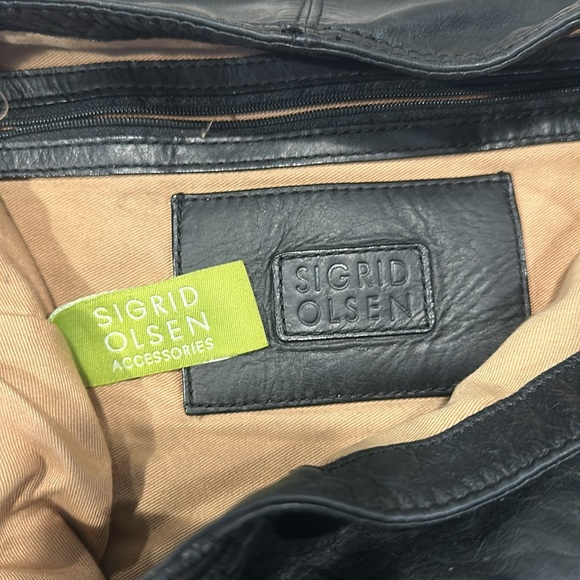 Sigurd Olsen dark blue navy leather purse - Picture 3 of 4